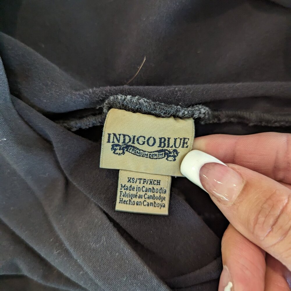 Indigo Blue Faded Black Skinny Jeans XS - Picture 3 of 8